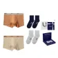2 Pack Box[Orange Yellow+Almond][Long Staple Cotton Socks × 2 Pack]