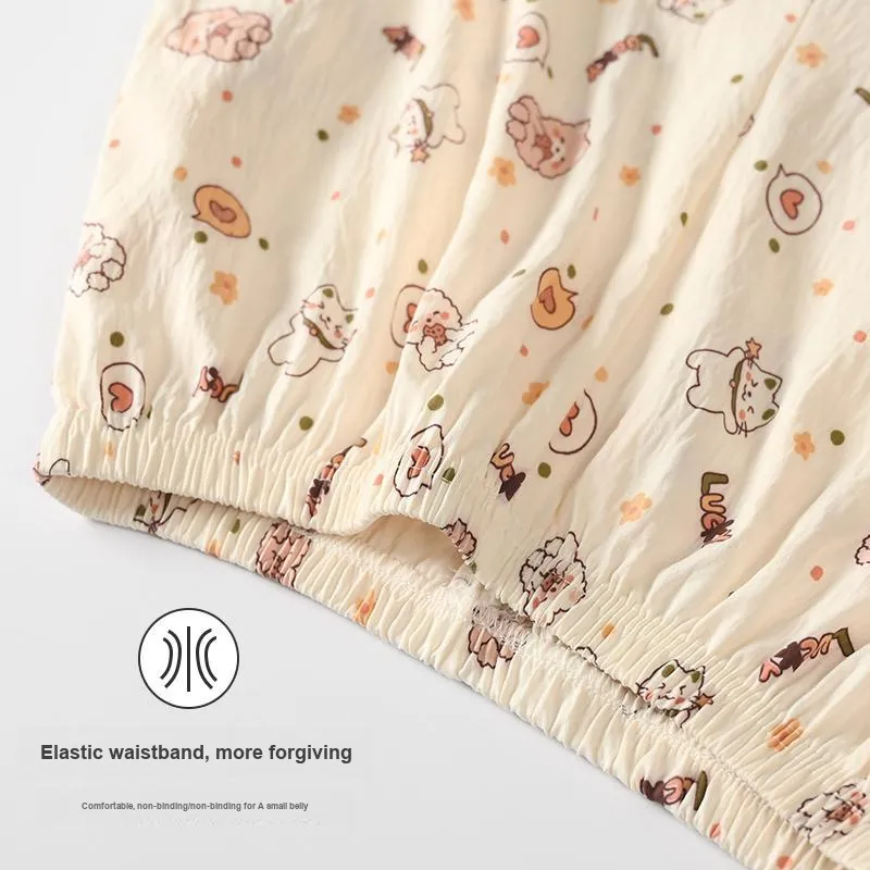 WANANNI Pajama Set Women's Apricot-4