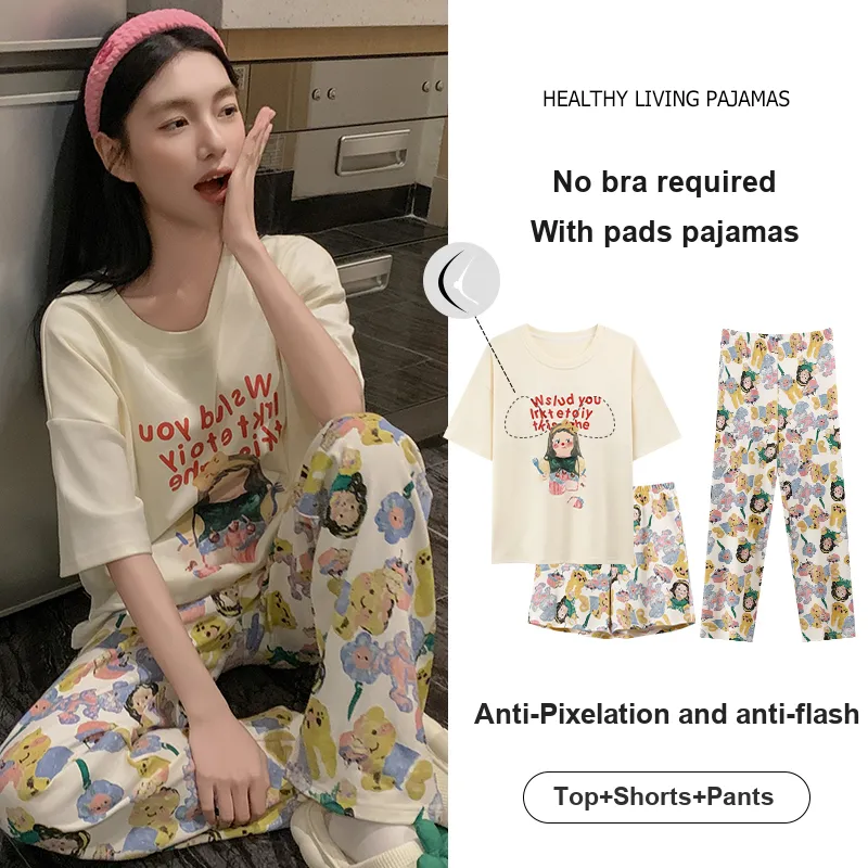 FENTENGCARE Pajama Set Women's Apricot-6