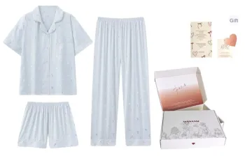 WANANNI Pajama Set Women's Crushed Ice Blue