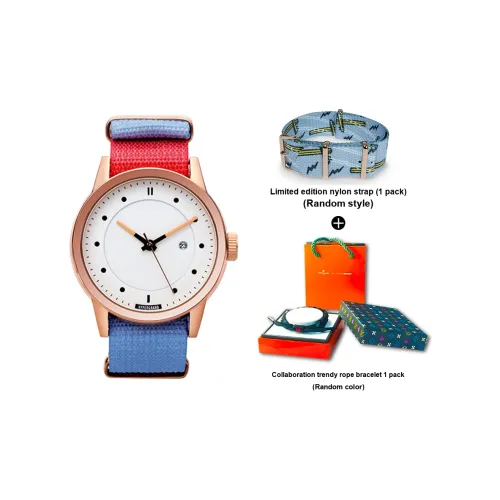 HYPERGRAND Наручные часы Кварцевый механизм Нейлоновый ремешок Белый циферблат Женские часы NWM4MALI W