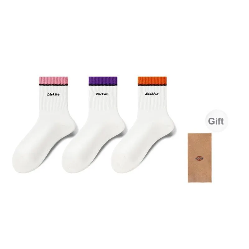 Dickies Fashion Trend White Crew Socks Unisex-30