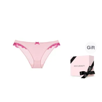 MISS CURIOSITY Underwear Gift Box Women's Gift Box Set Satin Light Pink