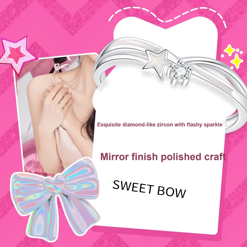 Barbie S925 Silver Rings Unisex-5