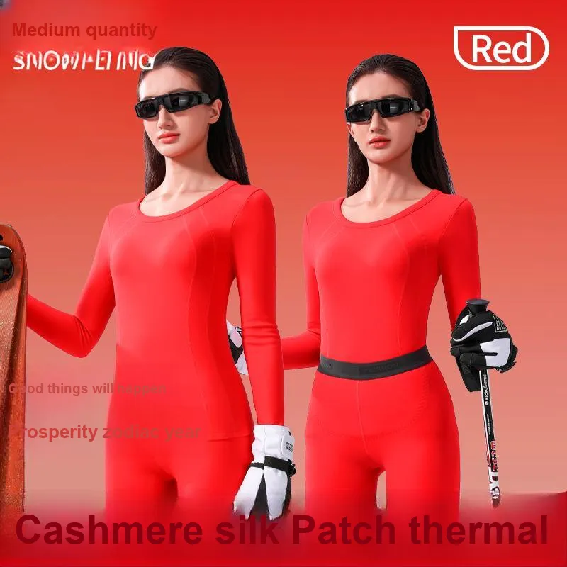 SNOW FLYING Thermal Set Women's Red-1