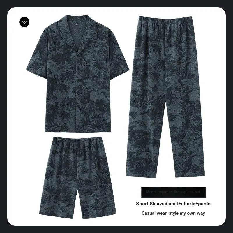 MADALLO Pajama Set Men's Peacock Green-1