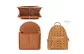 Brown Felt Liner (Compatible with Mcm Backpack Mini)