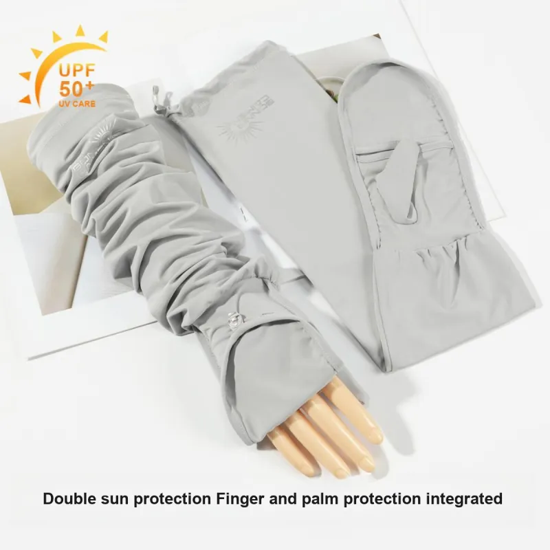Shanghai Story Polyester, Elastane Sun Protection Sleeves Women's-1