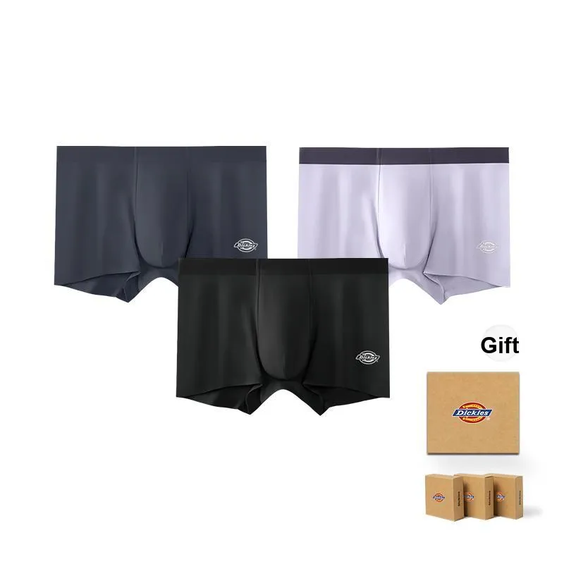 Dickies Underpants Men's Skin Friendly High Rebound Sports Boxer Shorts, Box Combo Set-4