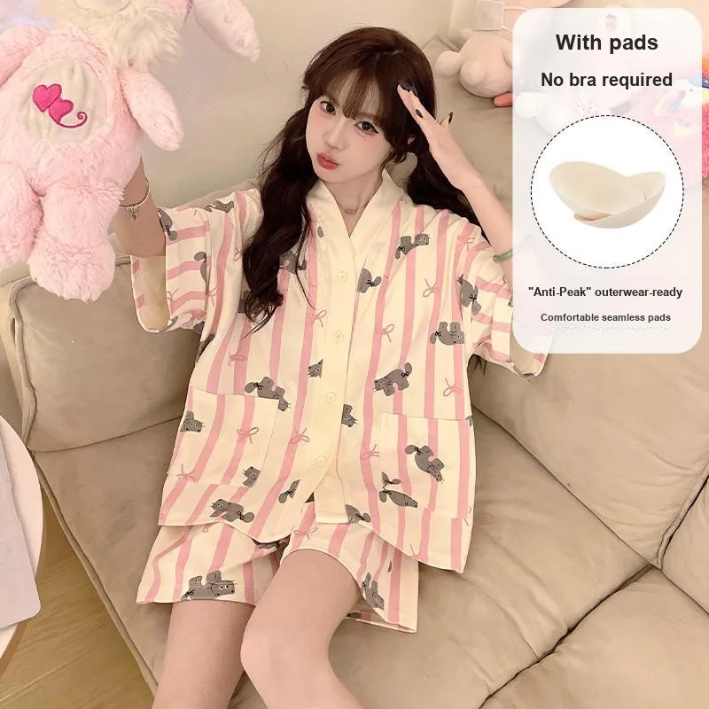 O'MESIK Pajama Set Women's Pink-3