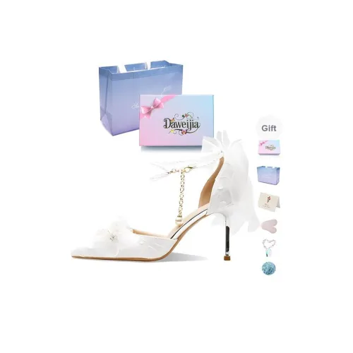 Dawei's House Низкий каблук Высокий каблук Женские Экрю Набор в подарочной коробке