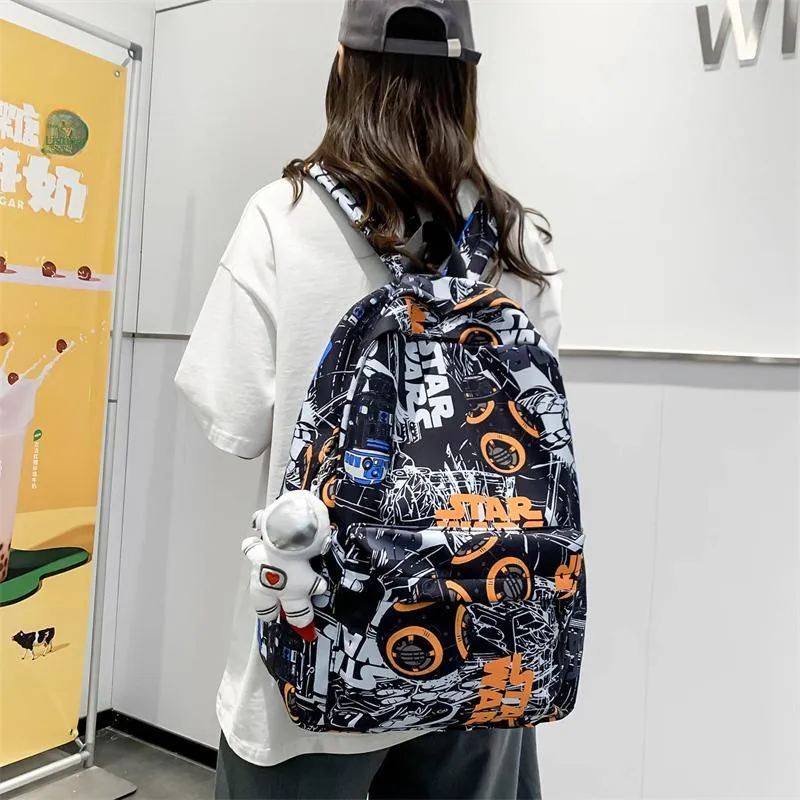 BAODIDAISHU Nylon Backpack Laptop Bag Backpack Unisex Multicolor-3