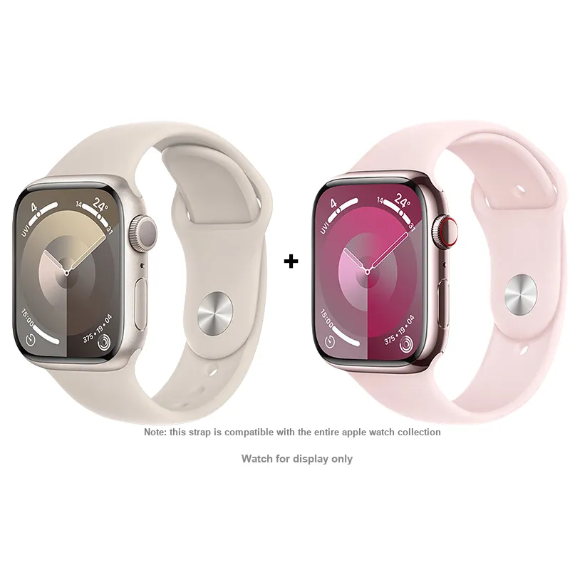 FZRT Apple Compatibility Watch Band Official Same Style Solid Color Liquid Silicone Strap Silicone Material-2