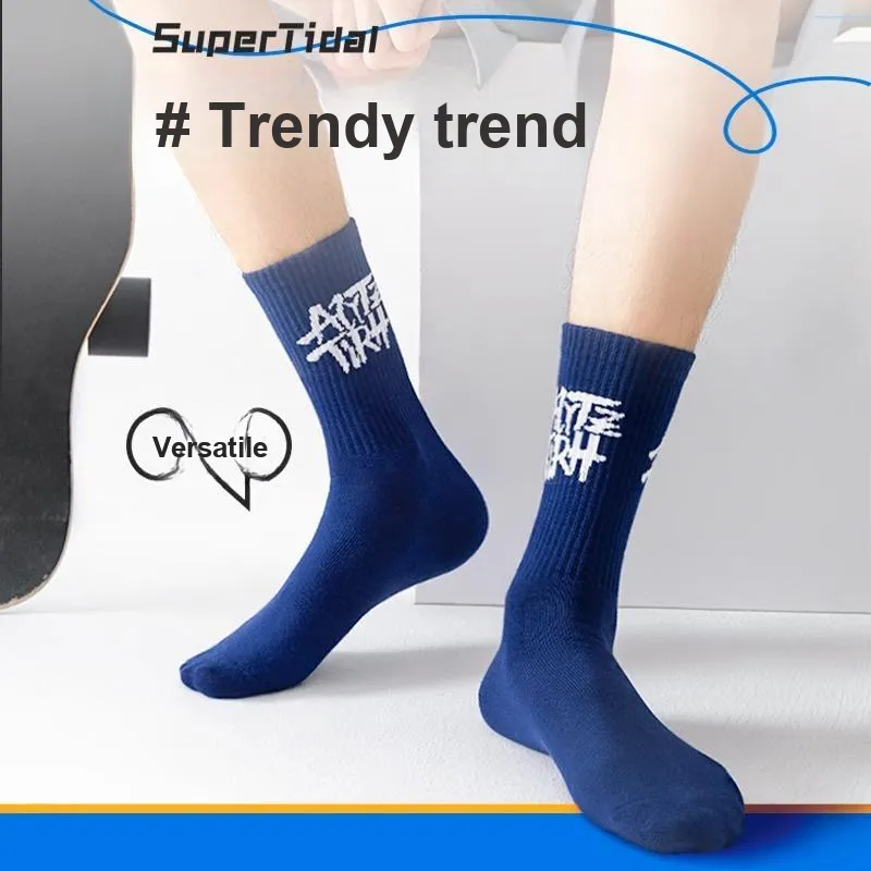 LUOLIAN Mid Calf Socks Unisex 4 Pack-55