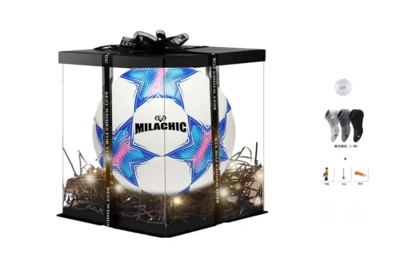 MILACHIC Size 4 Ball Soccer PU Machine Stitched Soccer Ball Unisex Multicolor-7