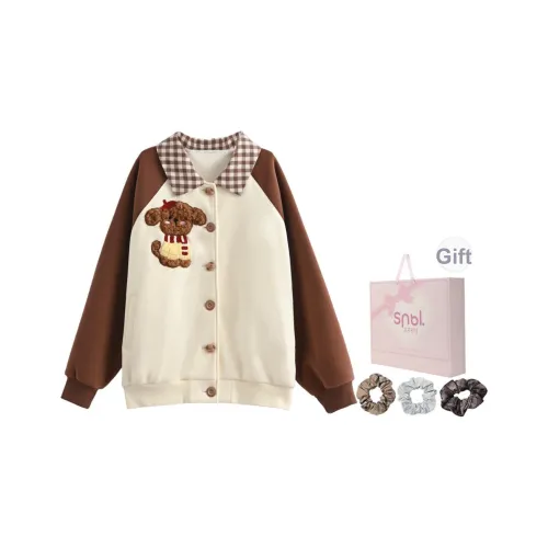 SNBL Бежевый Абрикос Женский Короткий Пальто