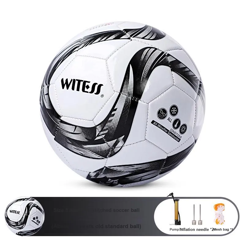 WITESS No. 3/4/5 Training Soccer PVC Machine Stitched Soccer Ball Unisex-16