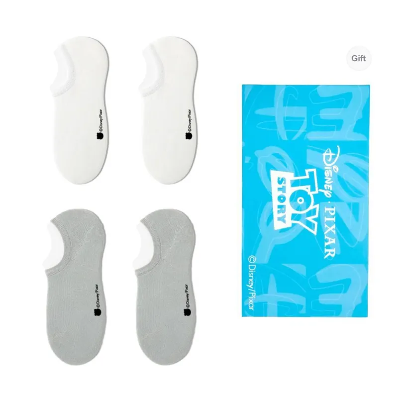 Disney No Show Socks Unisex Box 4 Pack-21