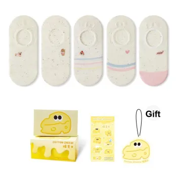COTTON CHEESE No Show Socks Women's Box 3 Pack