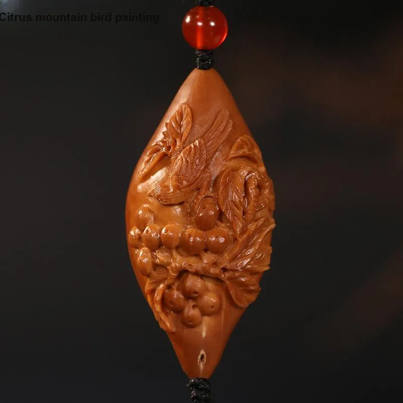 ZHOUPAI Olive Pit Pendants Unisex-13