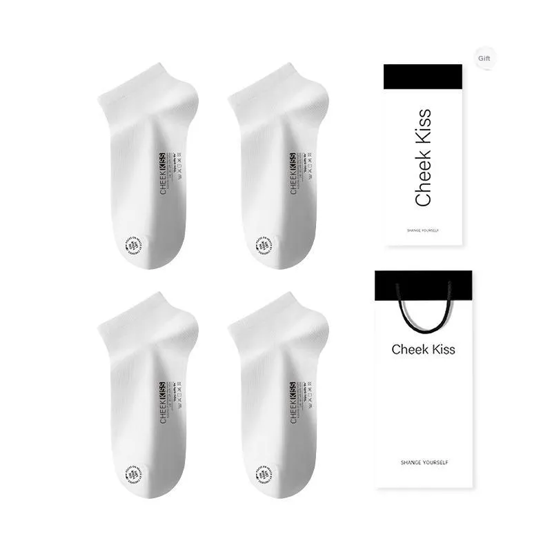 Cheekkiss Ankle Socks Men's Box 4-Pack-12