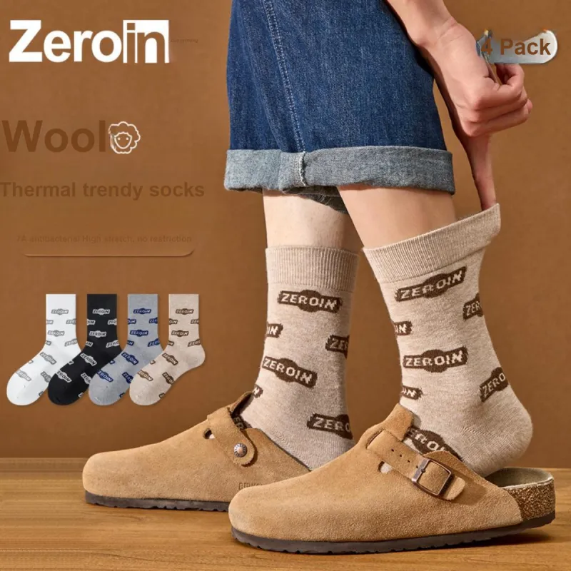ZEROIN Mid Calf Socks Unisex 4 Pack-1
