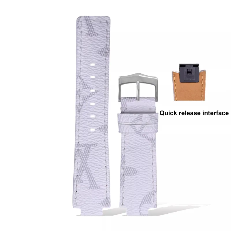 Yuloran LV Compatibility Watch Band Genuine Leather Material-11