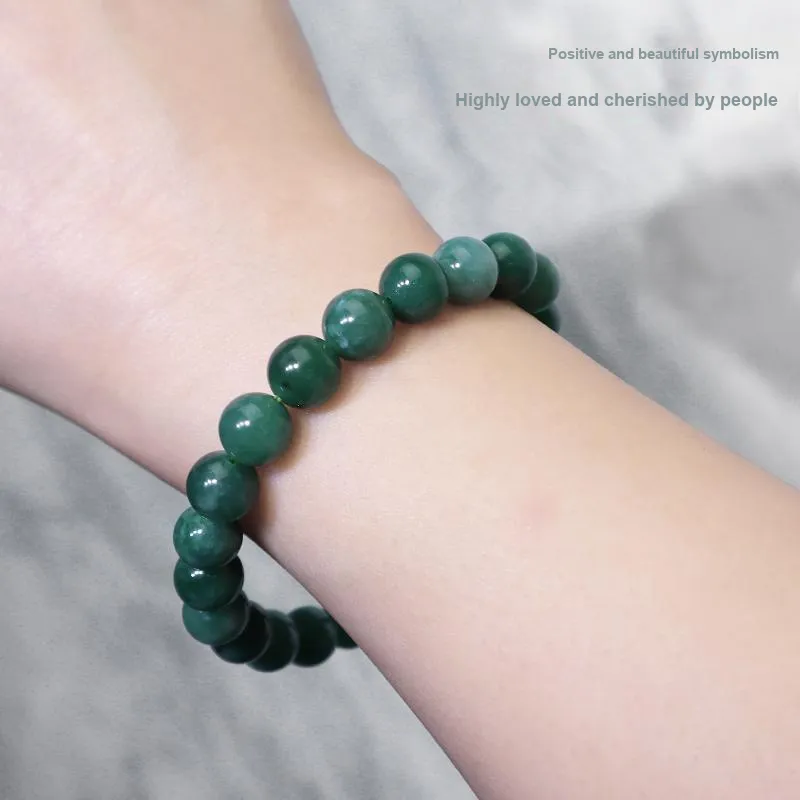 ILolu Glutinous Jade Jadeite Bracelets Unisex-3