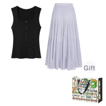 OURUOKE Two Piece Skirt Sets Women's