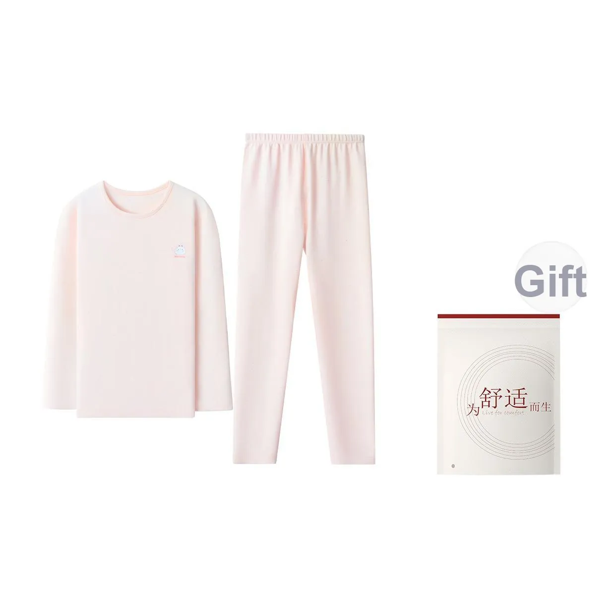 Red Bean Девочки Sparkling Pink Women's Thermal Sets