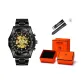 Black Dial Black Strap
