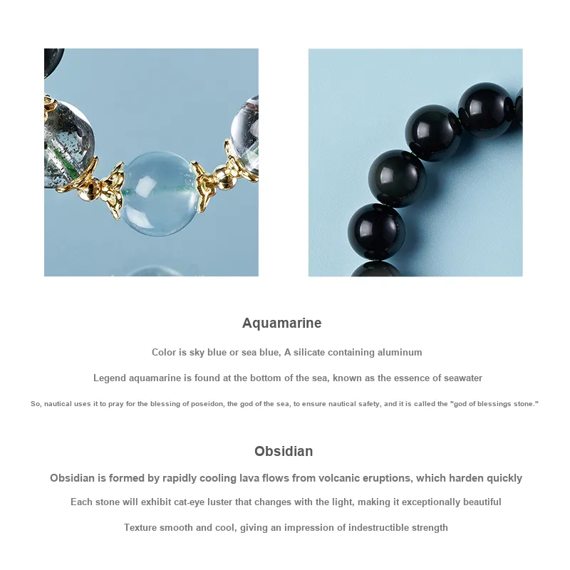 Topgirl Obsidian Bracelets Unisex-5