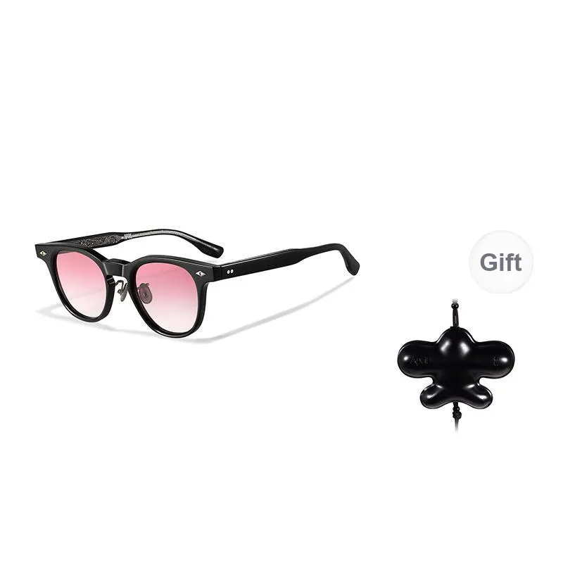 APRIL Plate Frame Square Sunglasses With Polarized Lenses Unisex-1