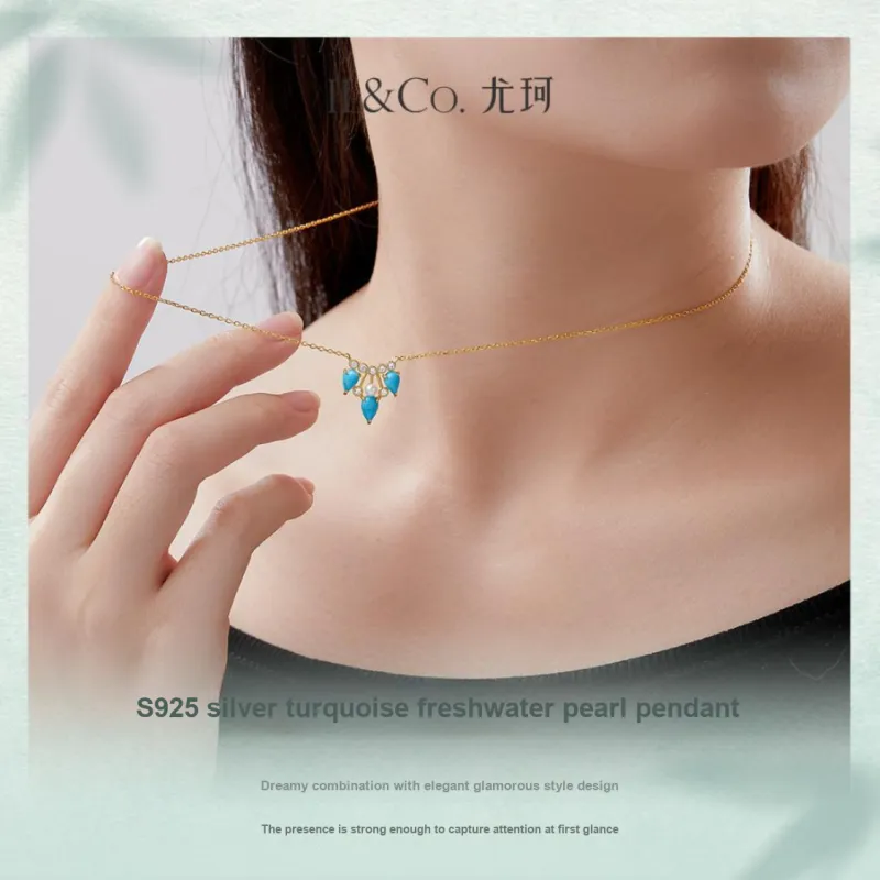 IL&CO. Turquoise Necklaces Women's-6