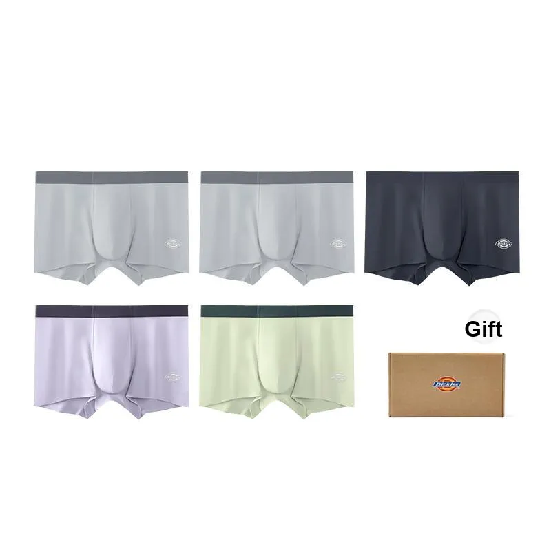Dickies Underpants Men's Skin Friendly High Rebound Sports Boxer Shorts, Box Combo Set-40
