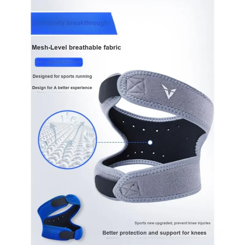 VEIDOORN Running Basketball Patella Bands Fluorescent Gray Black Polyamide-3