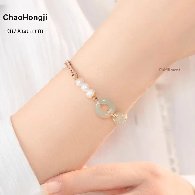 CHAOHONGJI Chalcedony Jade Bracelets Women's-3