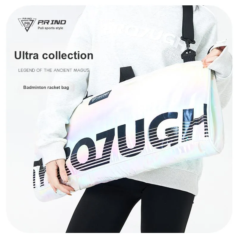 P.R IND Badminton Racket Bags 2 Pcs Multipurpose Strap Pearl White Unisex-4