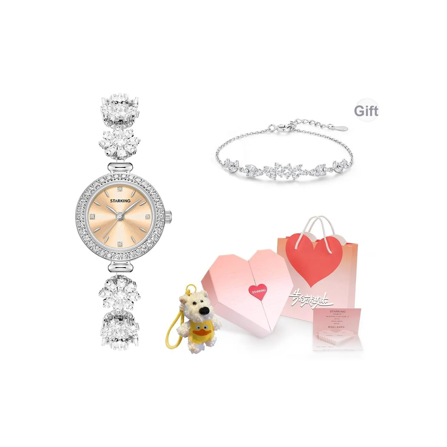 STARKING Ice and Snow Dream Collection Кварцевый механизм Часы Женские Синий циферблат