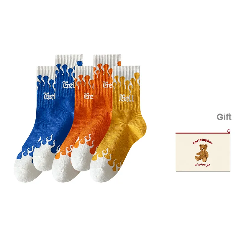 Caramella Mid-Calf Socks Men's Shopping Bag Combo Set-7