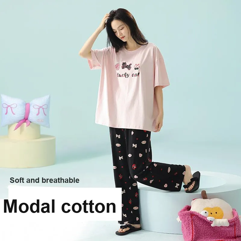 XIAFENYAN Pajama Set Women's Pink-1