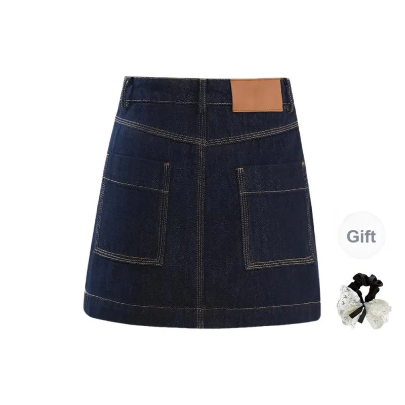 TUSHIFEI Denim Short Skirts Women's-1