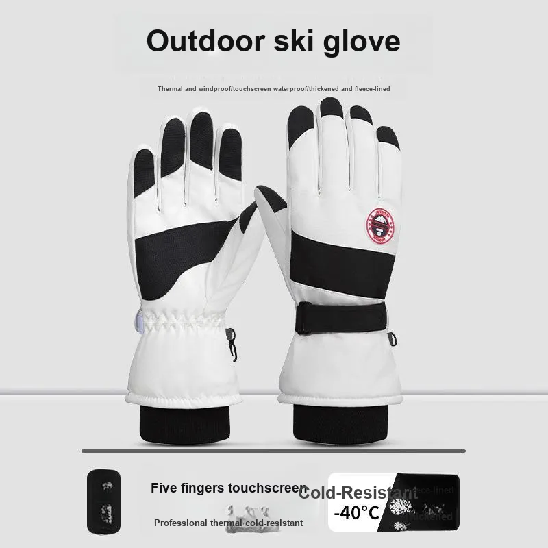 SINGLELADY Skiing Cycling Warm Glove Gloves-5