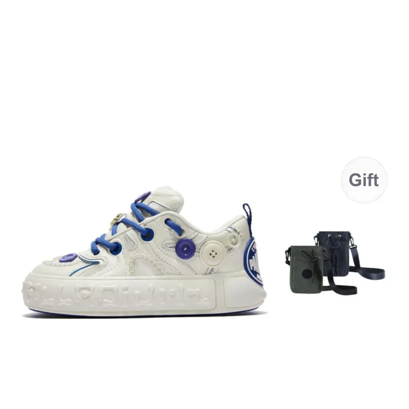 Palladium Cushioned Slip Resistant Low Top Skateboard Shoes Unisex Ecru-6