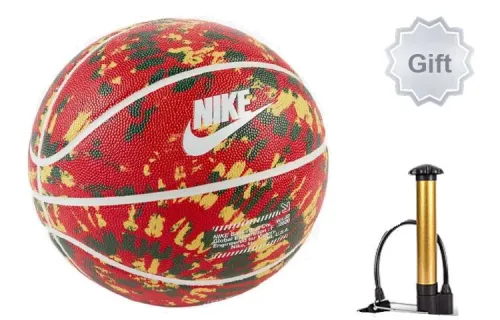 Nike PU Basketball Red Black Yellow Size 7 Ball Training Men's
