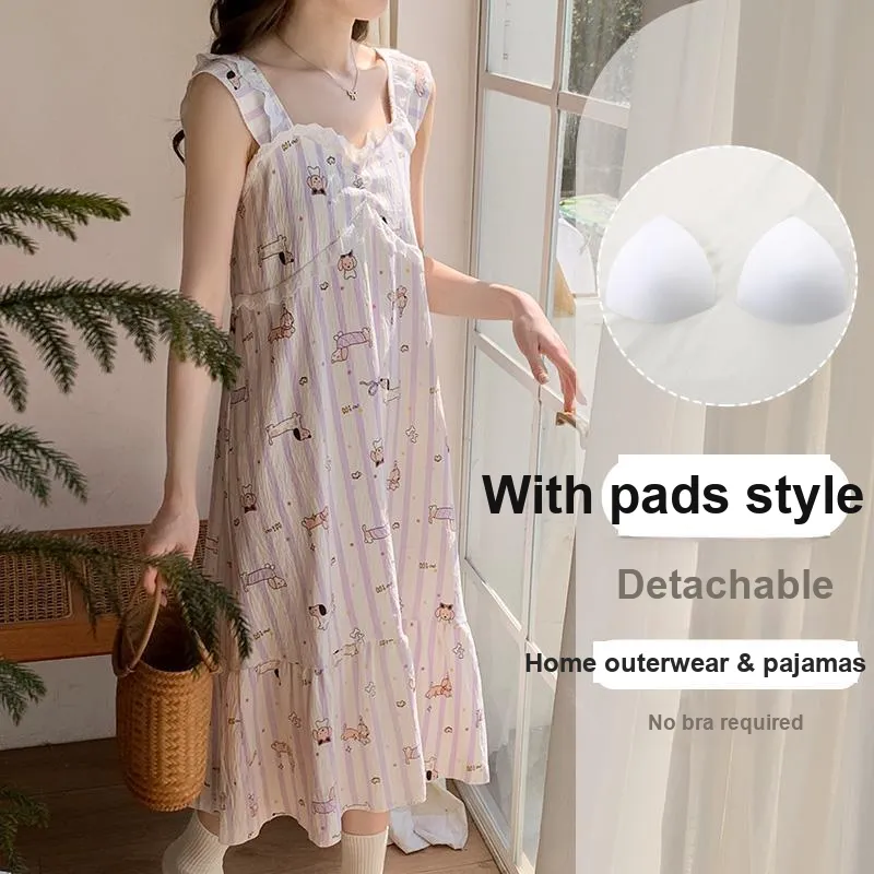 OUSHIBO Nightgown Women's Image Color-3