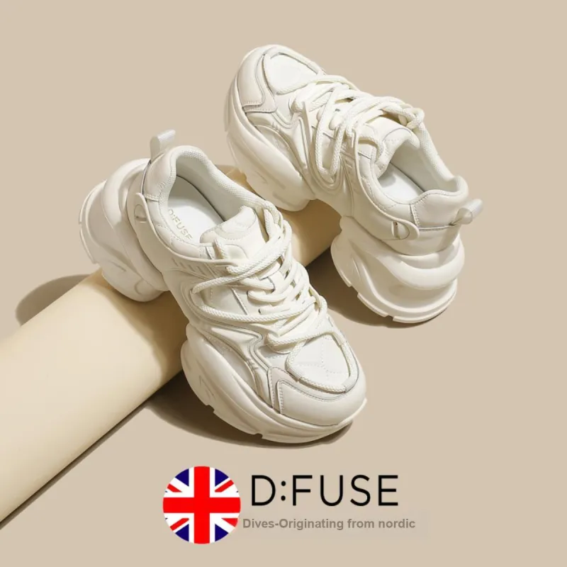 D:FUSE SCANDINAVIA Height Increasing Lightweight Low-Top Chunky Sneakers 6.5cm Women's-10