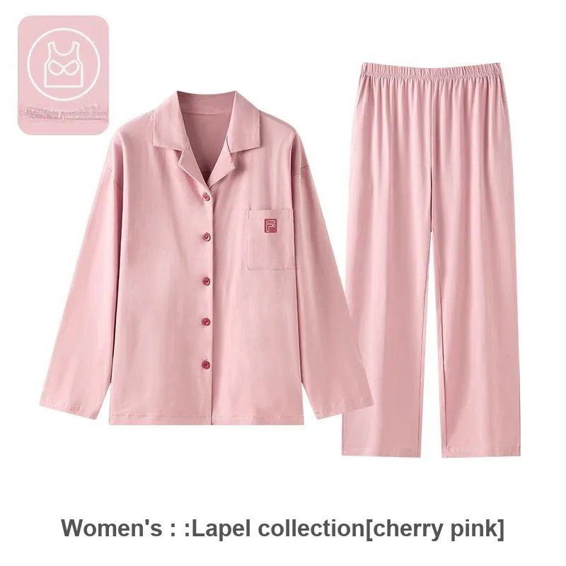 ZAO FU NIAO Pajama Set Women's Cherry Pink-1