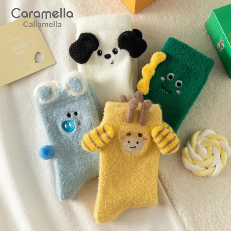 Caramella Mid Calf Socks Women's Box 4 Pack-5