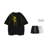 Warrior Black[Comes with Random Polyester-Cotton Shorts]